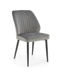 Halmar K432 krzesło do jadalni popielaty materiał: tkanina velvet / stal