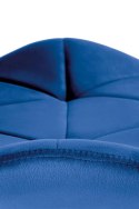 Halmar K453 krzesło do jadalni granatowy, tkanina velvet / stal malowana proszkowo,czarny Halmar K453 krzesło do jadalni granatowy, tkanina velvet / stal malowana proszkowo,czarny