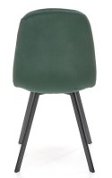 Halmar K462 krzesło do jadalni ciemny zielony, materiał: tkanina - velvet / metal Halmar K462 krzesło do jadalni ciemny zielony, materiał: tkanina - velvet / metal