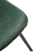 Halmar K462 krzesło do jadalni ciemny zielony, materiał: tkanina - velvet / metal Halmar K462 krzesło do jadalni ciemny zielony, materiał: tkanina - velvet / metal
