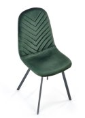 Halmar K462 krzesło do jadalni ciemny zielony, materiał: tkanina - velvet / metal Halmar K462 krzesło do jadalni ciemny zielony, materiał: tkanina - velvet / metal