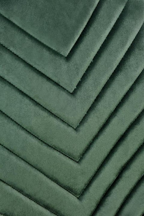Halmar K462 krzesło do jadalni ciemny zielony, materiał: tkanina - velvet / metal Halmar K462 krzesło do jadalni ciemny zielony, materiał: tkanina - velvet / metal