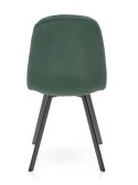 Halmar K462 krzesło do jadalni ciemny zielony, materiał: tkanina - velvet / metal Halmar K462 krzesło do jadalni ciemny zielony, materiał: tkanina - velvet / metal