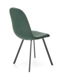Halmar K462 krzesło do jadalni ciemny zielony, materiał: tkanina - velvet / metal Halmar K462 krzesło do jadalni ciemny zielony, materiał: tkanina - velvet / metal