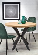 Halmar K462 krzesło do jadalni ciemny zielony, materiał: tkanina - velvet / metal Halmar K462 krzesło do jadalni ciemny zielony, materiał: tkanina - velvet / metal