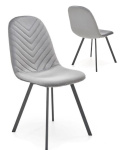 Halmar K462 krzesło do jadalni popiel, materiał: tkanina - velvet / metal Halmar K462 krzesło do jadalni popiel, materiał: tkanina - velvet / metal