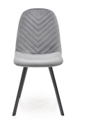 Halmar K462 krzesło do jadalni popiel, materiał: tkanina - velvet / metal Halmar K462 krzesło do jadalni popiel, materiał: tkanina - velvet / metal