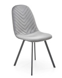 Halmar K462 krzesło do jadalni popiel, materiał: tkanina - velvet / metal Halmar K462 krzesło do jadalni popiel, materiał: tkanina - velvet / metal