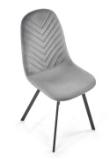 Halmar K462 krzesło do jadalni popiel, materiał: tkanina - velvet / metal Halmar K462 krzesło do jadalni popiel, materiał: tkanina - velvet / metal
