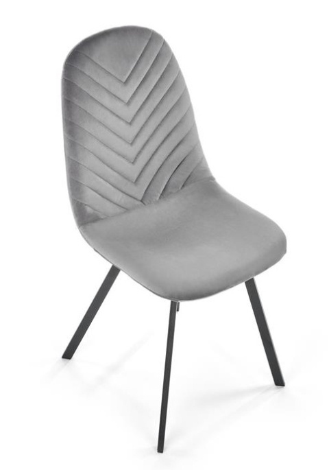 Halmar K462 krzesło do jadalni popiel, materiał: tkanina - velvet / metal Halmar K462 krzesło do jadalni popiel, materiał: tkanina - velvet / metal