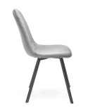 Halmar K462 krzesło do jadalni popiel, materiał: tkanina - velvet / metal Halmar K462 krzesło do jadalni popiel, materiał: tkanina - velvet / metal