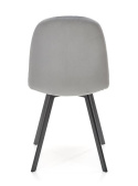 Halmar K462 krzesło do jadalni popiel, materiał: tkanina - velvet / metal Halmar K462 krzesło do jadalni popiel, materiał: tkanina - velvet / metal