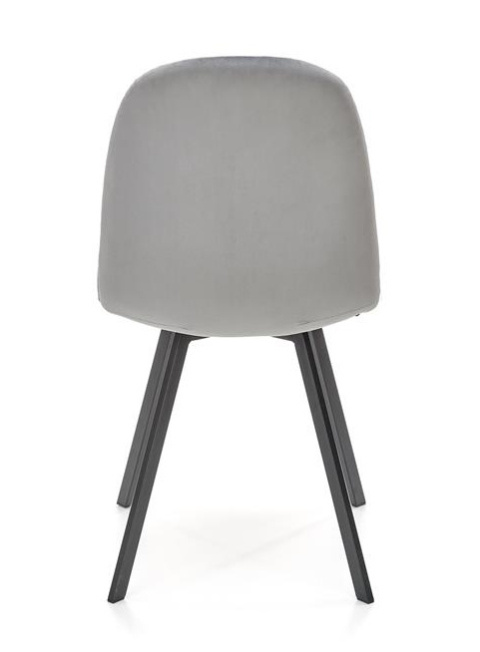 Halmar K462 krzesło do jadalni popiel, materiał: tkanina - velvet / metal Halmar K462 krzesło do jadalni popiel, materiał: tkanina - velvet / metal