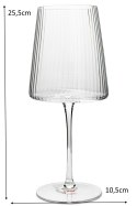 KIELISZEK DO WINA RIFFLE 760ml szkło PRZEZROCZYSTY Kare Design KARE KIELISZEK DO WINA RIFFLE 760ml szkło PRZEZROCZYSTY Kare Design KARE