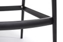 HOKER KRZESŁO BAROWE Z PODŁOKIETNIKAMI HILO PREMIUM 75 cm CZARNE TWORZYWO PP z podnóżkiem DO KUCHNI BARU King Home HOKER KRZESŁO BAROWE Z PODŁOKIETNIKAMI HILO PREMIUM 75 cm CZARNE TWORZYWO PP z podnóżkiem DO KUCHNI BARU King Home