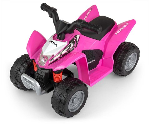 Milly Mally Pojazd na akumulator Quad Jeżdzik HONDA ATV Pink Różowy na licencji Hondy akumulator w zestawie światła Milly Mally Pojazd na akumulator Quad Jeżdzik HONDA ATV Pink Różowy na licencji Hondy akumulator w zestawie światła