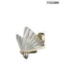 KINKIET LAMPA ŚCIENNA LED BUTTERFLY M złota aluminium transparentne skrzydła szkło kryształowe - MOTYL Moosee MOOSEE KINKIET LAMPA ŚCIENNA LED BUTTERFLY M złota aluminium transparentne skrzydła szkło kryształowe - MOTYL Moosee MOOSEE
