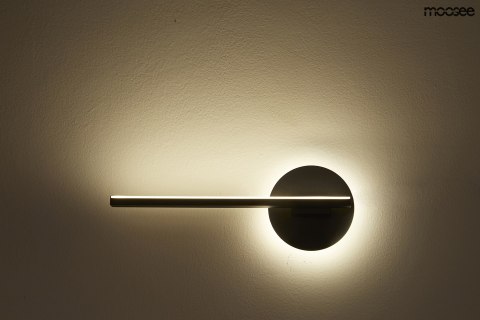 Moosee MOOSEE Kinkiet lampa ścienna LED HORIZON czarna metal aluminium ruchomy klosz Moosee MOOSEE Kinkiet lampa ścienna LED HORIZON czarna metal aluminium ruchomy klosz
