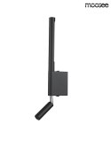 Moosee MOOSEE Kinkiet lampa ścienna LED PERISCOPE czarna metal akryl oświetlenie stałe + ruchomy reflektor Moosee MOOSEE Kinkiet lampa ścienna LED PERISCOPE czarna metal akryl oświetlenie stałe + ruchomy reflektor