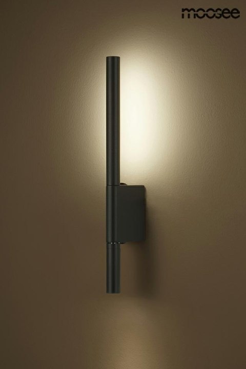 Moosee MOOSEE Kinkiet lampa ścienna LED PERISCOPE czarna metal akryl oświetlenie stałe + ruchomy reflektor Moosee MOOSEE Kinkiet lampa ścienna LED PERISCOPE czarna metal akryl oświetlenie stałe + ruchomy reflektor