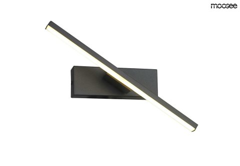 Moosee MOOSEE Kinkiet lampa ścienna REM LED czarna obrotowy 330 stopni metal aluminium Moosee MOOSEE Kinkiet lampa ścienna REM LED czarna obrotowy 330 stopni metal aluminium