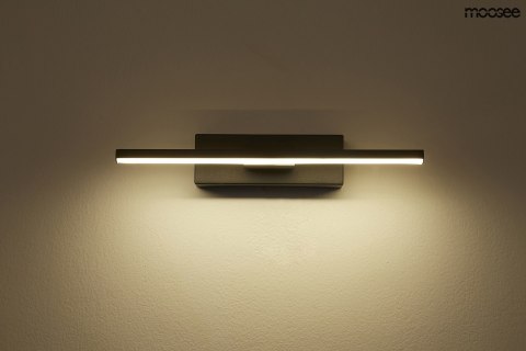 Moosee MOOSEE Kinkiet lampa ścienna REM LED czarna obrotowy 330 stopni metal aluminium Moosee MOOSEE Kinkiet lampa ścienna REM LED czarna obrotowy 330 stopni metal aluminium