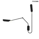KINKIET LAMPA ŚCIENNA TENTA Moosee MOOSEE CZARNA mat METALOWA 1xE27 1xG9 JEDNO Z RAMION REGULOWANE KINKIET LAMPA ŚCIENNA TENTA Moosee MOOSEE CZARNA mat METALOWA 1xE27 1xG9 JEDNO Z RAMION REGULOWANE