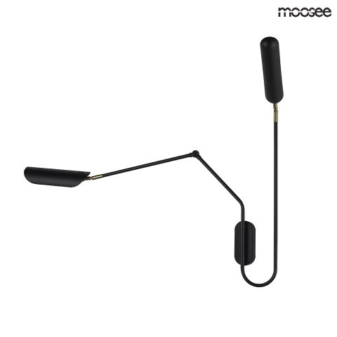 KINKIET LAMPA ŚCIENNA TENTA Moosee MOOSEE CZARNA mat METALOWA 1xE27 1xG9 JEDNO Z RAMION REGULOWANE KINKIET LAMPA ŚCIENNA TENTA Moosee MOOSEE CZARNA mat METALOWA 1xE27 1xG9 JEDNO Z RAMION REGULOWANE