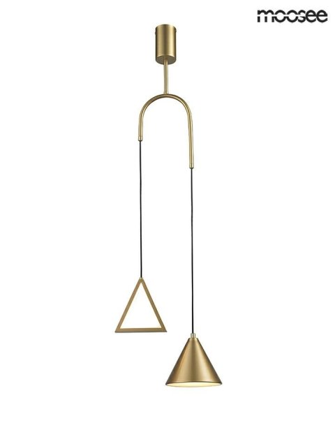 Moosee MOOSEE lampa wisząca LED ACUSTICA złota metal aluminium funkcjonalna i nowoczesna Moosee MOOSEE lampa wisząca LED ACUSTICA złota metal aluminium funkcjonalna i nowoczesna