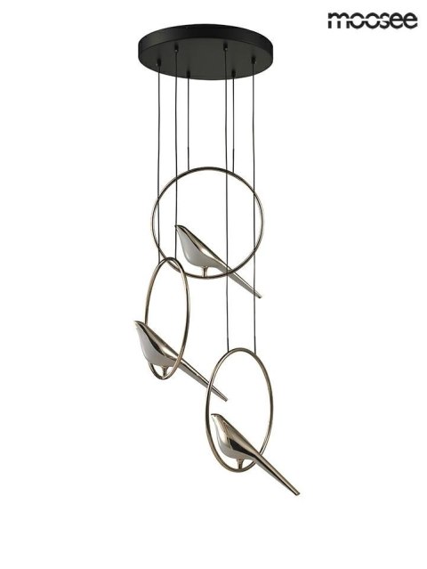 LAMPA WISZĄCA BIRD DISC LED metal ZŁOTA akryl BIAŁY podsufitka CZARNA Moosee MOOSEE do domu i do lokalu LAMPA WISZĄCA BIRD DISC LED metal ZŁOTA akryl BIAŁY podsufitka CZARNA Moosee MOOSEE do domu i do lokalu
