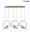 LAMPA WISZĄCA BIRD LINE LED metalowa ZŁOTA akryl BIAŁY PTAKI Moosee MOOSEE do salonu jadalni hotelu restauracji LAMPA WISZĄCA BIRD LINE LED metalowa ZŁOTA akryl BIAŁY PTAKI Moosee MOOSEE do salonu jadalni hotelu restauracji