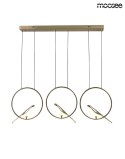 LAMPA WISZĄCA BIRD LINE LED metalowa ZŁOTA akryl BIAŁY PTAKI Moosee MOOSEE do salonu jadalni hotelu restauracji LAMPA WISZĄCA BIRD LINE LED metalowa ZŁOTA akryl BIAŁY PTAKI Moosee MOOSEE do salonu jadalni hotelu restauracji