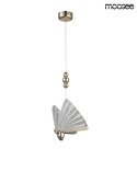 LAMPA WISZĄCA LED BUTTERFLY M Moosee MOOSEE ZŁOTA ALUMINIUM skrzydła szkło kryształowe - MOTYL LAMPA WISZĄCA LED BUTTERFLY M Moosee MOOSEE ZŁOTA ALUMINIUM skrzydła szkło kryształowe - MOTYL