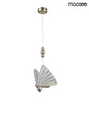 Moosee MOOSEE lampa wisząca LED BUTTERFLY S złota metal skrzydła szkło kryształowe transparentny - motyl Moosee MOOSEE lampa wisząca LED BUTTERFLY S złota metal skrzydła szkło kryształowe transparentny - motyl