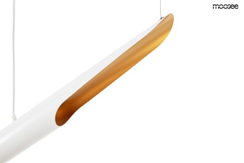 Moosee MOOSEE lampa wisząca CONTEO biała formowane lakierowane aluminium wewnętrzna strona klosza złota 2xE27 Moosee MOOSEE lampa wisząca CONTEO biała formowane lakierowane aluminium wewnętrzna strona klosza złota 2xE27