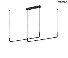 Moosee MOOSEE lampa wisząca SHAPE DUO 120 czarna aluminium minimalistyczna i nowoczesna