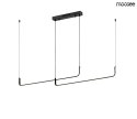 Moosee MOOSEE lampa wisząca SHAPE DUO 120 czarna aluminium minimalistyczna i nowoczesna