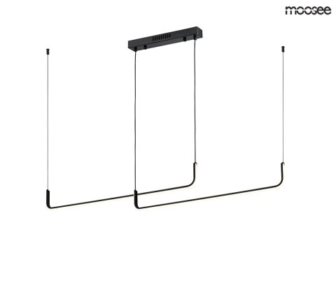 Moosee MOOSEE lampa wisząca SHAPE DUO 120 czarna aluminium minimalistyczna i nowoczesna Moosee MOOSEE lampa wisząca SHAPE DUO 120 czarna aluminium minimalistyczna i nowoczesna