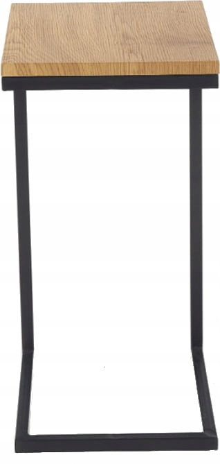 HALMAR ława stolik prostokątna NISA 40x30 blat MDF laminowany - dąb złoty stelaż stal malowana proszkowo - czarny HALMAR ława stolik prostokątna NISA 40x30 blat MDF laminowany - dąb złoty stelaż stal malowana proszkowo - czarny