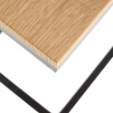 HALMAR ława stolik prostokątna NISA 40x30 blat MDF laminowany - dąb złoty stelaż stal malowana proszkowo - czarny HALMAR ława stolik prostokątna NISA 40x30 blat MDF laminowany - dąb złoty stelaż stal malowana proszkowo - czarny