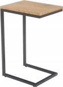 HALMAR ława stolik prostokątna NISA 40x30 blat MDF laminowany - dąb złoty stelaż stal malowana proszkowo - czarny HALMAR ława stolik prostokątna NISA 40x30 blat MDF laminowany - dąb złoty stelaż stal malowana proszkowo - czarny