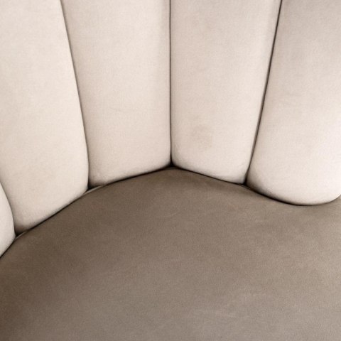 Richmond Interiors RICHMOND krzesło PIPPA KHAKI - welur, podstawa czarna Richmond Interiors RICHMOND krzesło PIPPA KHAKI - welur, podstawa czarna