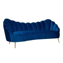 Richmond Interiors RICHMOND sofa COSETTE BLUE - welur, podstawa złota