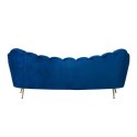 Richmond Interiors RICHMOND sofa COSETTE BLUE - welur, podstawa złota