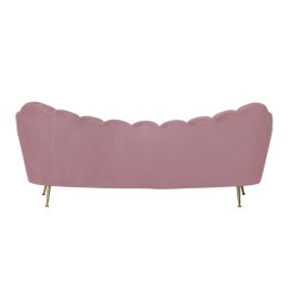 Richmond Interiors RICHMOND sofa COSETTE PINK - welur, podstawa złota