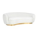 Richmond Interiors RICHMOND sofa WAYLON BOUCLE - biała, podstawa złota Richmond Interiors RICHMOND sofa WAYLON BOUCLE - biała, podstawa złota
