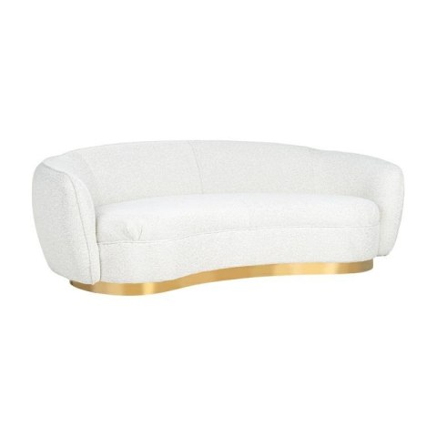 Richmond Interiors RICHMOND sofa WAYLON BOUCLE - biała, podstawa złota Richmond Interiors RICHMOND sofa WAYLON BOUCLE - biała, podstawa złota