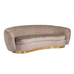 Richmond Interiors RICHMOND sofa WAYLON NOUGAT - welur, podstawa złota