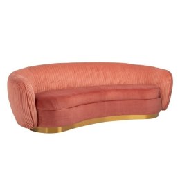 Richmond Interiors RICHMOND sofa WAYLON PINK - welur, podstawa złota