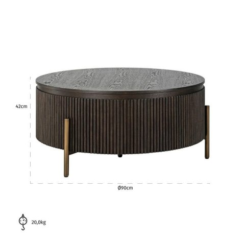 Richmond Interiors RICHMOND stolik kawowy LUXOR 95 Richmond Interiors RICHMOND stolik kawowy LUXOR 95